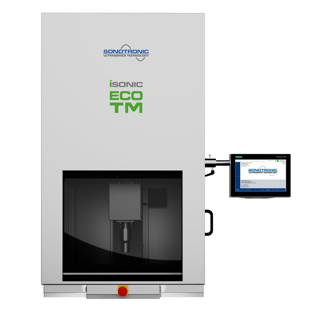 Ultraschall-Tischmaschine mit Schallschutzhaube